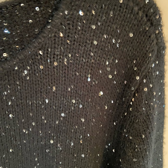 Narciso Rodriguez Black sweater with Sequins | Women’s Sz XL - Picture 6 of 8